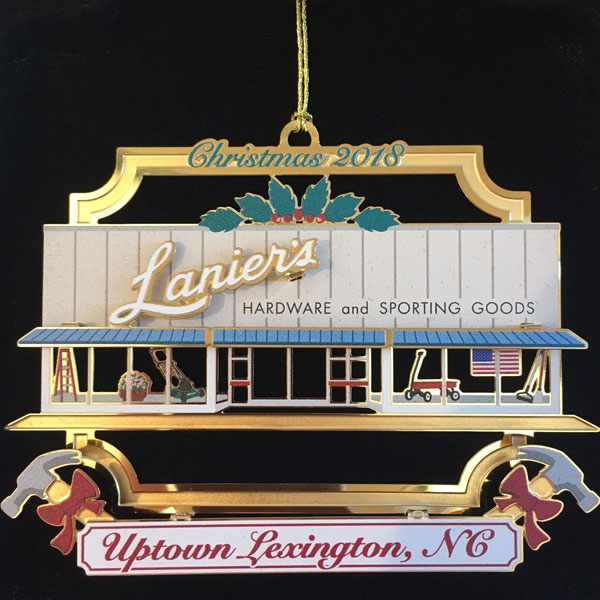 Uptown Lexington Christmas Ornament 2018 Lanier's Hardware Store