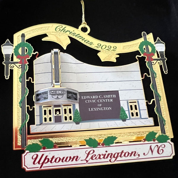 Uptown Lexington Christmas Ornament 2022 Smith Civic Center