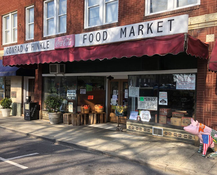 Uptown Lexington Conrad & Hinkle Food Market Sign