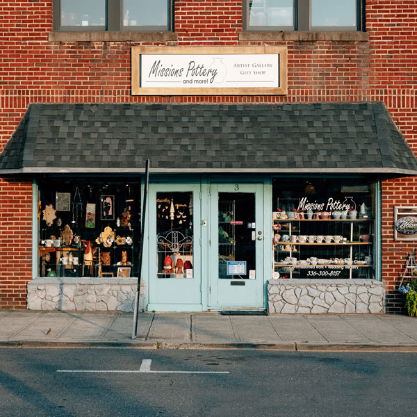 Missions Pottery & More, Shops at Uptown Lexington, North Carolina